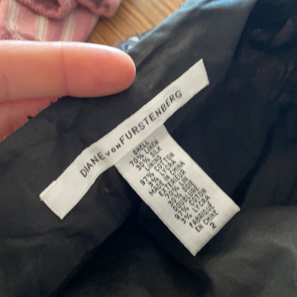Diane Von Furstenberg DVF Linen Cougarette Skirt 2 - Picture 5 of 5